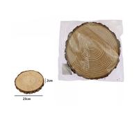 DISCO DI LEGNO BASE TRONCO DECORATIVA PER ORNAMENTO CASA 23 X 2 CM ROTONDO 72114