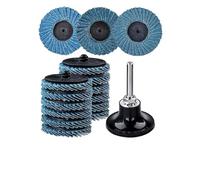 Disco Di Lembo Di Blocco Da 2 Pollici 16 Pezzi 40 60 80 Ruote Abrasive Abrasive Con Supporto Per Disco Di Levigatura Da 1/4 "per Metallo In Legno