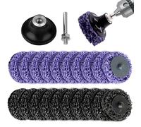 Disco di levigatura della smerigliatrice angolare 20pcs da 2 pollici di levigatura con gambo e supporto 50 griglia di vernice Stripper morder per rimuovere vernice, ruggine, ridimensionamento del dis