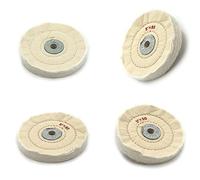 Disco di Lucidatura in Cotone Trapuntato 5pz Ruota Mola 5''X50MM