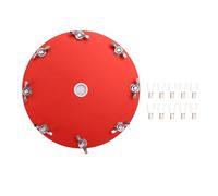 Disco di Messa a Terra per Antenna Portatile - 12, JPC - 12 con 10 Terminali in Lega di Alluminio - Migliora la Comunicazione a Onde Corte, Facile Montaggio e Connessione