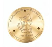 Disco di purificazione in rame per vasca per uccelli, base stabile a 3 punti in rame puro al 99,9%, disco in rame per vasca per uccelli da giardino, anche per gatti, cani, animali domestici, riduce