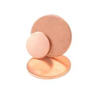 Disco di rame piatto rotondo Piastra a disco in rame puro T2 Lastra rotonda solida rossa Bordo circolare viola Spessore 0,3~5 mm(0.8mm (1Pc),200mm)