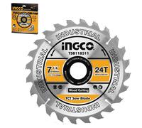 Disco di ricambio 185 mm Taglio Legno Sega circolare Tct 24 Denti Seghe Ingco