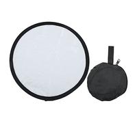 Disco di riflettore fotografico - Silver e bianco doppio - la faccia a faccia morbida luce per ritratti e germogli esterni, 5 - in - 1 riflettore pieghevole per studio e (30cm)