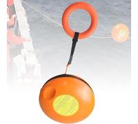 Disco di salvataggio di emergenza con la corda e l'anello della mano, attrezzatura di sicurezza lanciabile portatile per le operazioni di salvataggio dell'acqua