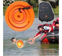 Disco di salvataggio in acqua di emergenza, impugnatura scanalata per un facile lancio, tavola di salvataggio portatile per laghi e fiumi