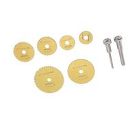Disco di taglio in acciaio ad alta velocità Set di lame HSS durevoli premium per taglio in acciaio in metallo in legno 6 dimensioni incluse kit 8 pcs con connettori