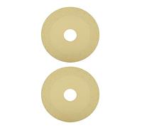 Disco di taglio in vetro diamantato 2 pacco 100 mm OD 22 mm ID 15 mm Larghezza sabbia con lama di taglio rapido ultra affilato per bottiglia di vino in cristallo piastrelle (Champagne Gold)