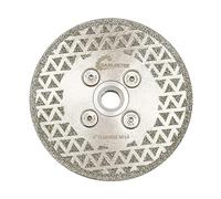 Disco Diamantato 100mm Doppio Lato Lama Elettrolitica per Granito Marmo Ceramica Gres Porcellanato Quarzo M14 Filettatura SANLEETEK