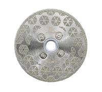 Disco diamantato 105 mm - BRSCHNITT M14 Disco da taglio diamantato e disco abrasivo per piastrelle dure, ceramica, grès porcellanato, granito, marmo