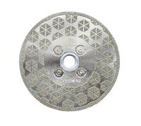 Disco diamantato 115 mm - BRSCHNITT M14 Disco diamantato da taglio e disco abrasivo per piastrelle dure, ceramica, grès porcellanato, granito, marmo