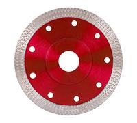 Disco Diamantato 115 mm Disco per Piastrelle Smerigliatrice Disco per Taglio Piastrelle Professionale per Gres Porcellanato, Graniti, Ceramica, Quarzite, Marmo (Rosso, 115mm)