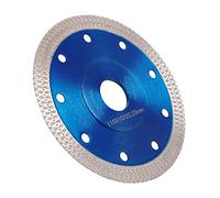 Disco Diamantato 115mm Sottile professionale Taglio a secco con taglio a umido per gres porcellanato, graniti, ceramica, quarzite, marmo (Blu)