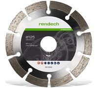Disco diamantato 125 mm per cemento, granito, pietra e molto altro. Dischi diamantati con altezza segmento 10mm | qualità del marchio rendech®