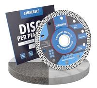 Disco diamantato 125 mm taglio piastrelle gres granito marmo ceramica | Taglio sottile: lo smalto non salta sul bordo superiore e la piastrella resta utilizzabile a vista