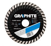 Disco diamantato 125 x 22,2 mm, turbo wave