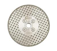 Disco Diamantato 125mm Doppio Lato Lama Elettrolitica per Granito Marmo Ceramica Gres Porcellanato Quarzo M14 Filettatura SANLEETEK