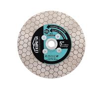 Disco Diamantato 125MM Gres Porcellanato - LEKOMESH Doppelseitig Dischi Diamantati Taglio Macinazione per Porcellana Ceramica Piastrella Marmo Granito Pietra Artificiale,Filettatura M14