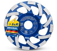 DISCO DIAMANTATO 125MM PER LEVIGARE CEMENTO MATTONI MURATURA BLU MODERNO