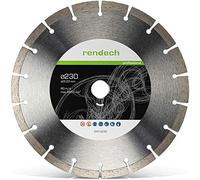 Disco diamantato 230 mm per cemento armato, granito, pietra e molto altro. Dischi diamantati con altezza segmento 10mm | qualità del marchio rendech®