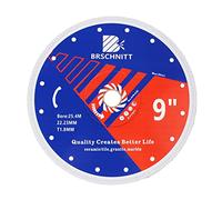Disco Diamantato 230mm - BRSCHNITT Super Sottile X Mesh tagliare Disco per gres porcellanato, graniti, ceramica, quarzite, marmo.