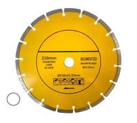 DISCO DIAMANTATO 230mm DA SMERIGLIATRICE PER MARMO PIETRA CEMENTO MATTONI