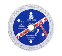 Disco Diamantato 75mm - BRSCHNITT Super Sottile X Mesh tagliare Disco per gres porcellanato, graniti, ceramica, quarzite, marmo.