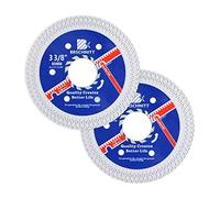 Disco Diamantato 85mm - BRSCHNITT Super Sottile X Mesh tagliare Disco per gres porcellanato, graniti, ceramica, quarzite, marmo(2 pezzi).