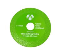 Disco diamantato Avangard da 115 mm o 125 mm per taglio professionale extra fine a secco di vetro in lastra o sagomato (bottiglie, vasi) (1, 115 mm)