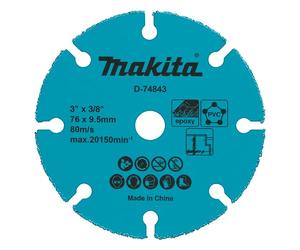 Disco diamantato carburo Ø76x10 mm per smerigliatrice compatta - MAKITA D-74837