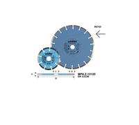 Disco Diamantato Corona a Segmenti mm.230 086743 Maurer _ smerigliatrice