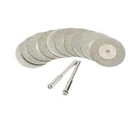 Disco diamantato da taglio 10 dischi da taglio diamantati e 2 punte da trapano for utensili rotanti da 16-45 mm(30mm)