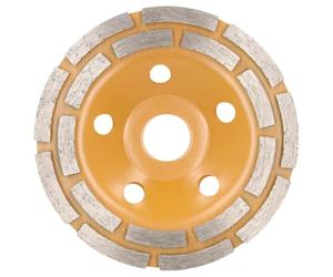 Disco diamantato DEDRA, doppio segmento, 125 mm/22,2 mm, DINAMIC per la levigatura a secco di calcestruzzo, pietre e derivati edili, adatto per uso continuo