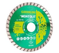 Disco diamantato edilizia taglio calcestruzzo pietra MONTOLIT TZ Ø 115 mm.