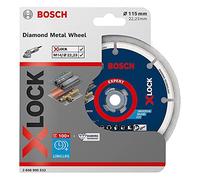 Bosch Disco da taglio diamantato EXPERT Metal Wheel X-LOCK 115x22,23mm per smerigliatrici angolari con X-LOCK e dado di serraggio Quantità:1