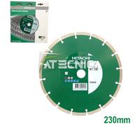 Disco diamantato mola smerigliatrice per cemento 230x2x22 Hitachi Hikoki 752805