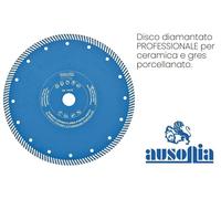 DISCO DIAMANTATO TURBO Ø 115 mm PER GRES PORCELLANATO CERAMICA PROFESSIONALE
