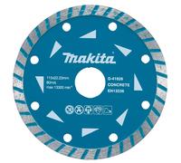 Disco diamantato turbo Ø115mm foro 22,23mm Makita D-41626