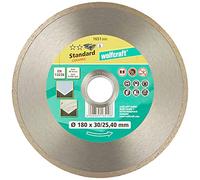 Disco diamantato wolfcraft Standard Ceramic Ø 180 I 1651000 I mm per macchine fisse I piastrelle e gres porcellanato I tagli puliti I sinterizzato