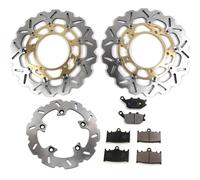 Disco Dischi Freno Anteriore Posteriore con Pastiglie per Suzuki BANDIT GSF 1250S ABS 2012-2015/ GSX1250FA 2010-2015/ GSX650F Non-ABS 2008-2012 Accessori di ricambio per moto Oro
