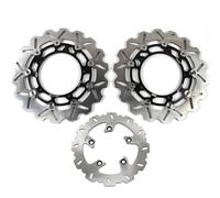 Disco Dischi Freno Anteriore Posteriore Rotore per FZ6 / FAZER 2004-2008 Disks Accessori per motori FZ600 FAZER 2005 2006 2007 Nero S2 07-08