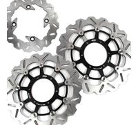 Disco Dischi Freno Anteriore Posteriore Rotore per Honda CBR600RR 2003-2015 Accessori per motori Disks CBR 600 RR CBR600 600RR 2004 2005 2006 2007 2008 2009 Nero CBR1000RR 04-05