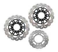 Disco Dischi Freno Anteriore Posteriore Rotore per KAWASAKI Z750 / ABS 2007-2012 Disks Accessori per motori Z 750 2008 2009 2010 2011 Nero Z750R 11-12 Versy-s 1000 12-14