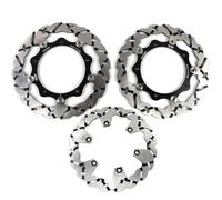 Disco Dischi Freno Anteriore Posteriore Rotore per XP T-MAX 500 2004-2007 Disks Accessori per motori XP500 T-MAX500 2005 2006 Nero 04 05 06 07