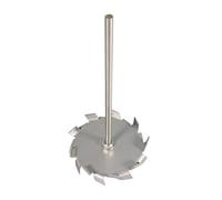 Disco dispersione laboratorio pala inox 304 con asta agitatore 1 pezzo | 304SS resistente alla corrosione, profilo disco piano, 8 opzioni diametro, per macchina dispersione(50x8x250mm)