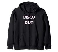 Disco Diva 70s Danza Felpa con Cappuccio