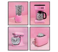 Disco Drink Blender Retro Glam, 40,6 x 50,8 cm con cornice Gi Print Set | Stupell Industries · Di LISH Creative · Pronta da appendere · Accento divertente per cucina o salotto · Made in USA