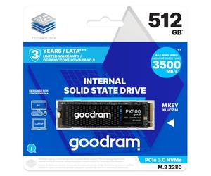 Disco Duro Goodram PX500 GEN.3 512GB M.2 3200 MB/s PCIe 3.0 NVMe