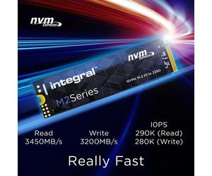 Disco Duro Integral INSSD512GM280NM2 512GB M.2 NVMe 3450MB/s PCIe 3.1
